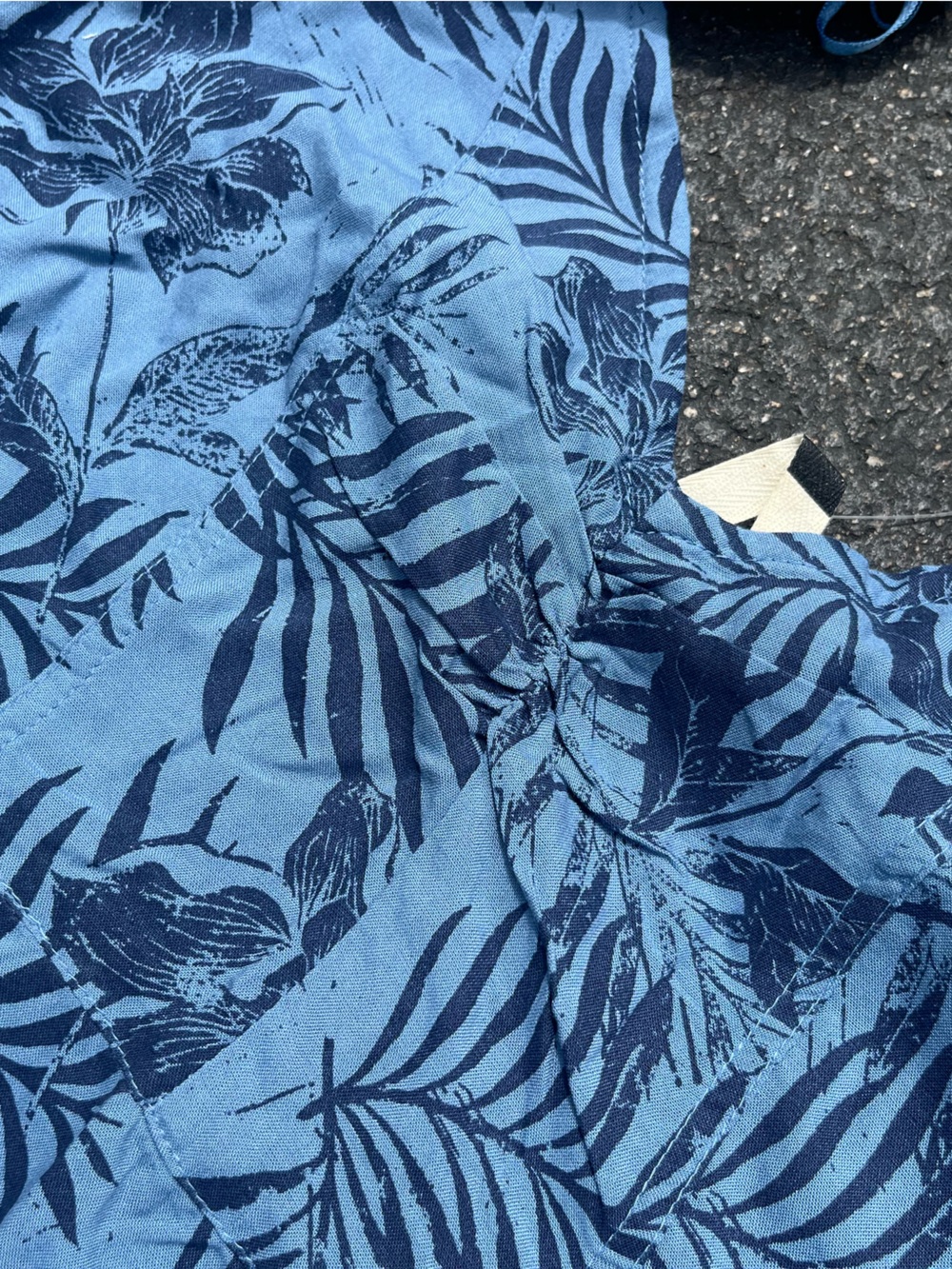NWT Women’s Roxy Blue Floral Leaf Dress - Size Small - Picture 8 of 10